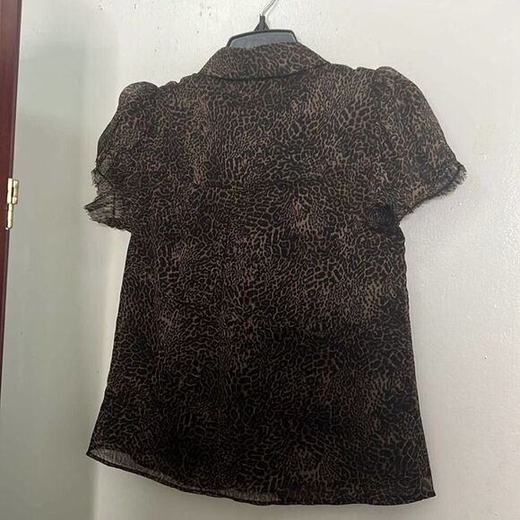 WALTER BAKER LEOPARD PRINT BLOUSE SIZE XS‎ - Picture 3 of 7